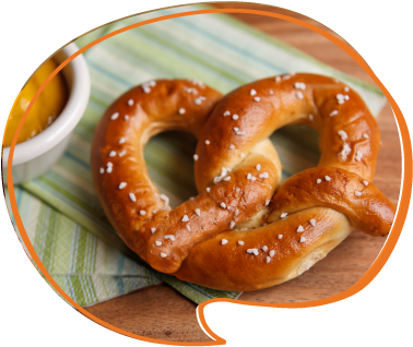 Hot Pretzels (401x332), Png Download