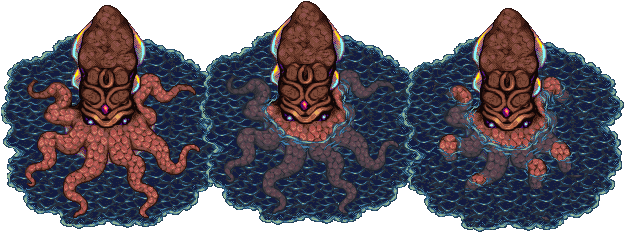 Inspired By My Recent Giant Squid - Giant Squid (636x254), Png Download