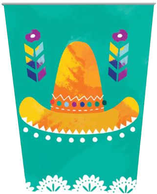 Fiesta Fun Party Cups - Cup (329x400), Png Download