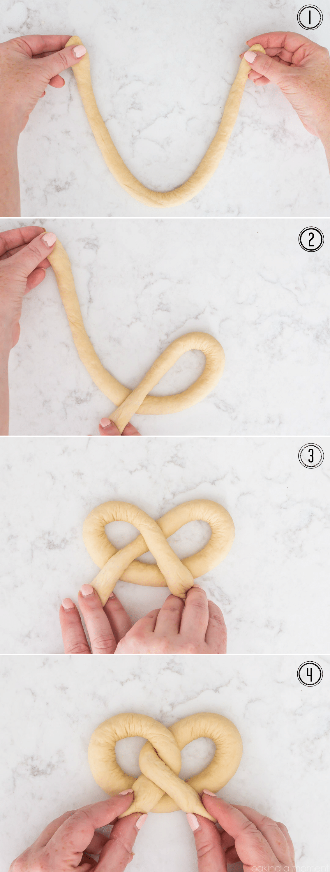 How To Twist A Soft Pretzel Shape, Plus The Best Homemade - Recipe (1140x3000), Png Download