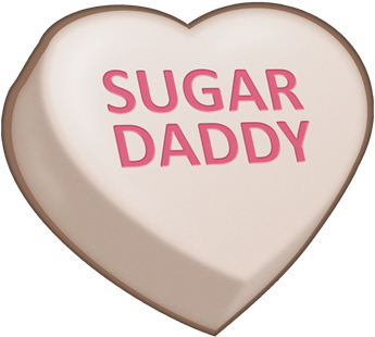 Sugar Daddy Candy Heart - Fuck Me Candy Heart (400x400), Png Download