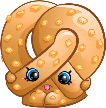 Bakery Clip Art Others Transprent Png - Shopkins Pretzel Png (576x495), Png Download