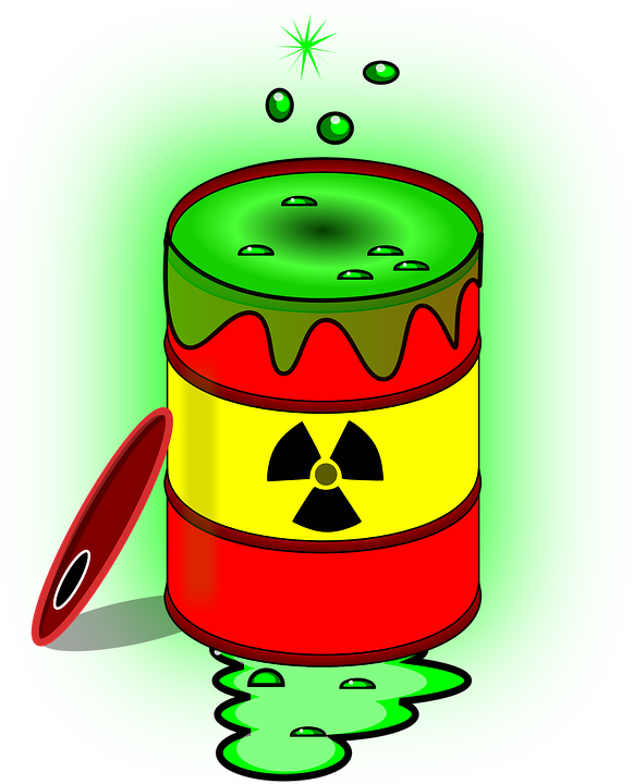 Radiation Figure - Toxic Waste Clipart (581x720), Png Download