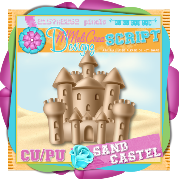 Sand Castle Script - Water (600x602), Png Download