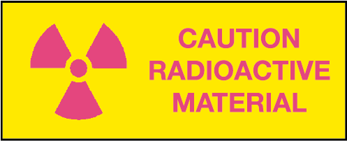 Caution Radioactive Materials (496x326), Png Download