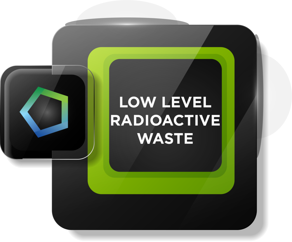 Low Level Radioactive Waste - Waste (1000x828), Png Download