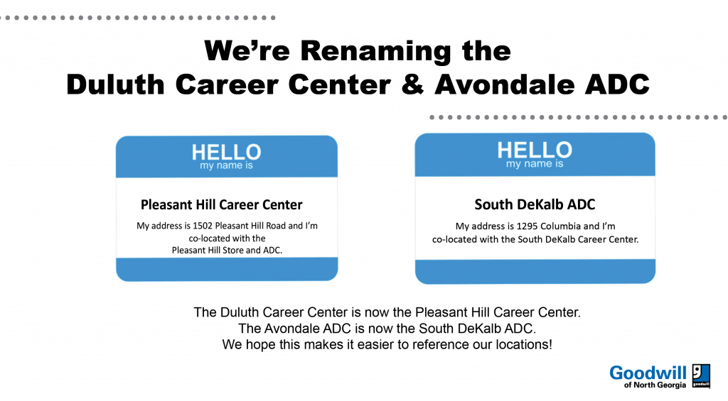 We're Renaming Our Duluth Career Center And Avondale - Goodwill Of North Georgia (1024x565), Png Download