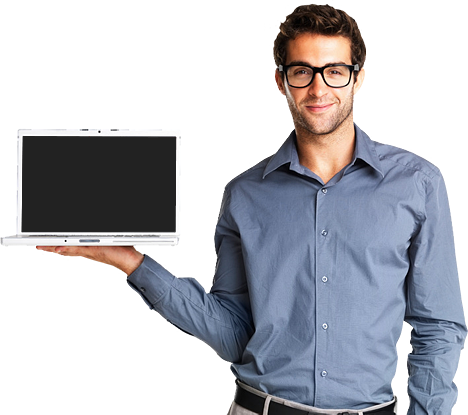 Man - Person Holding Something Png (468x415), Png Download