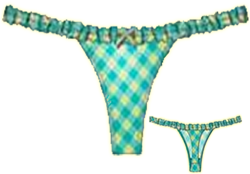 Plaid Thong - Thong (500x500), Png Download