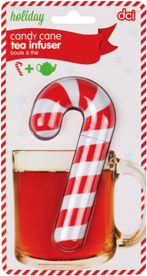 Candy Cane Tea Infuser Inside Dci Packaging - Dci Candy Cane Tea Infuser (1024x1024), Png Download