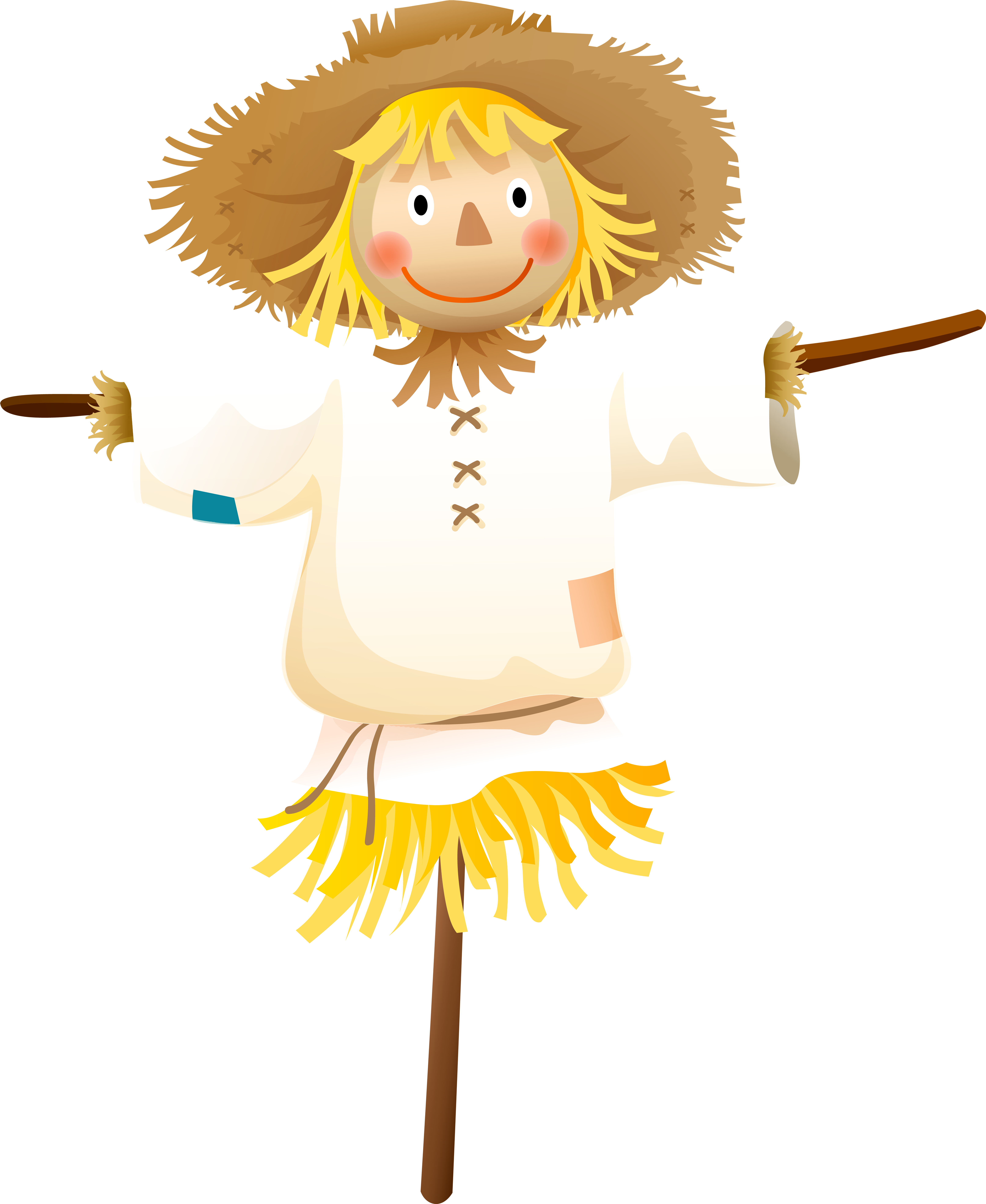 Scarecrow Transparent Png Clip Art Image - Scarecrow Transparent Background (495x600), Png Download