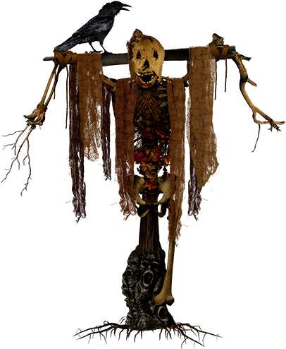 Twisted Fields Of Terror Scarecrow - Twisted Fields Of Terror (412x500), Png Download