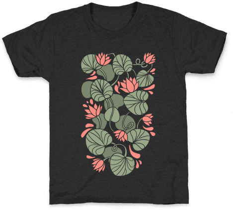 Art Nouveau Water Lilies Kids T-shirt - Jokes For Kids About Rainbows (484x484), Png Download