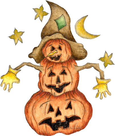 Scarecrow-054 - Halloween Scarecrow Clipart (404x479), Png Download