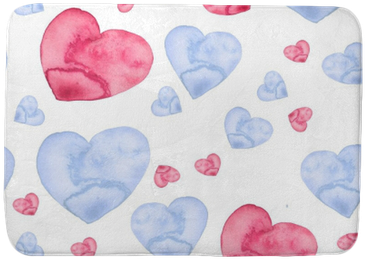 Watercolor Seamless Pattern With A Pattern Of Pink, - Illustration (400x400), Png Download