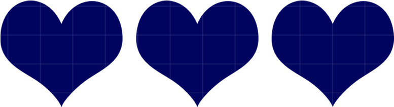 Navy Clipart Heart - Png Transparent Navy Blue Hearts (793x230), Png Download