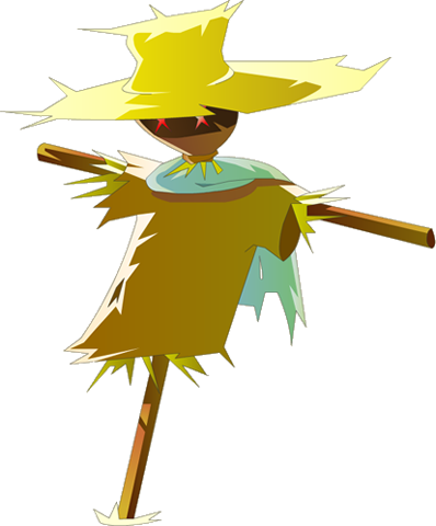 Scarecrow-064 - Portable Network Graphics (398x480), Png Download
