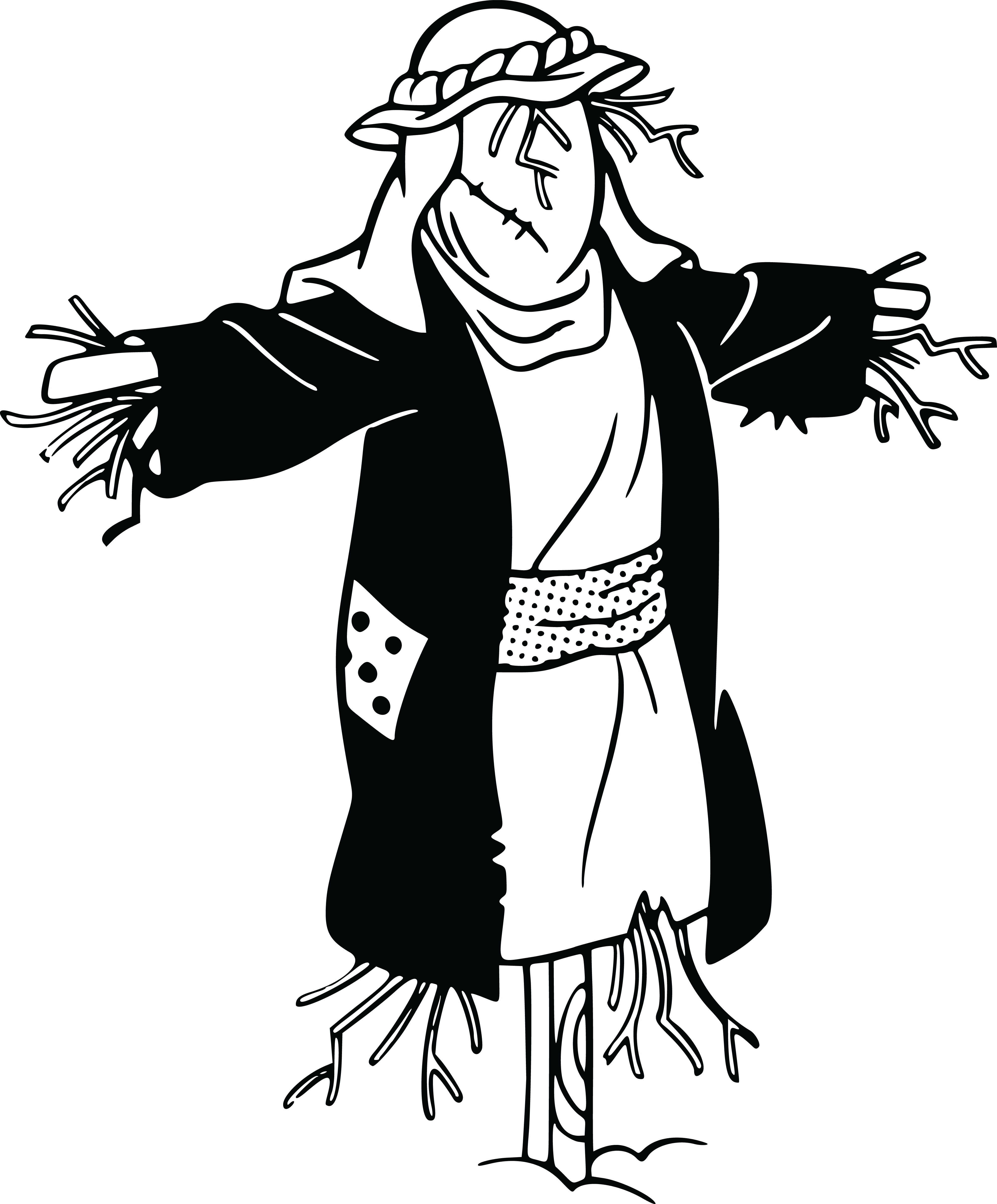 , , - Orang Orangan Sawah Vector (4000x4831), Png Download