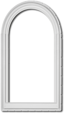 Vinyl Replacement Houston Styles - Arch Window Png (400x400), Png Download