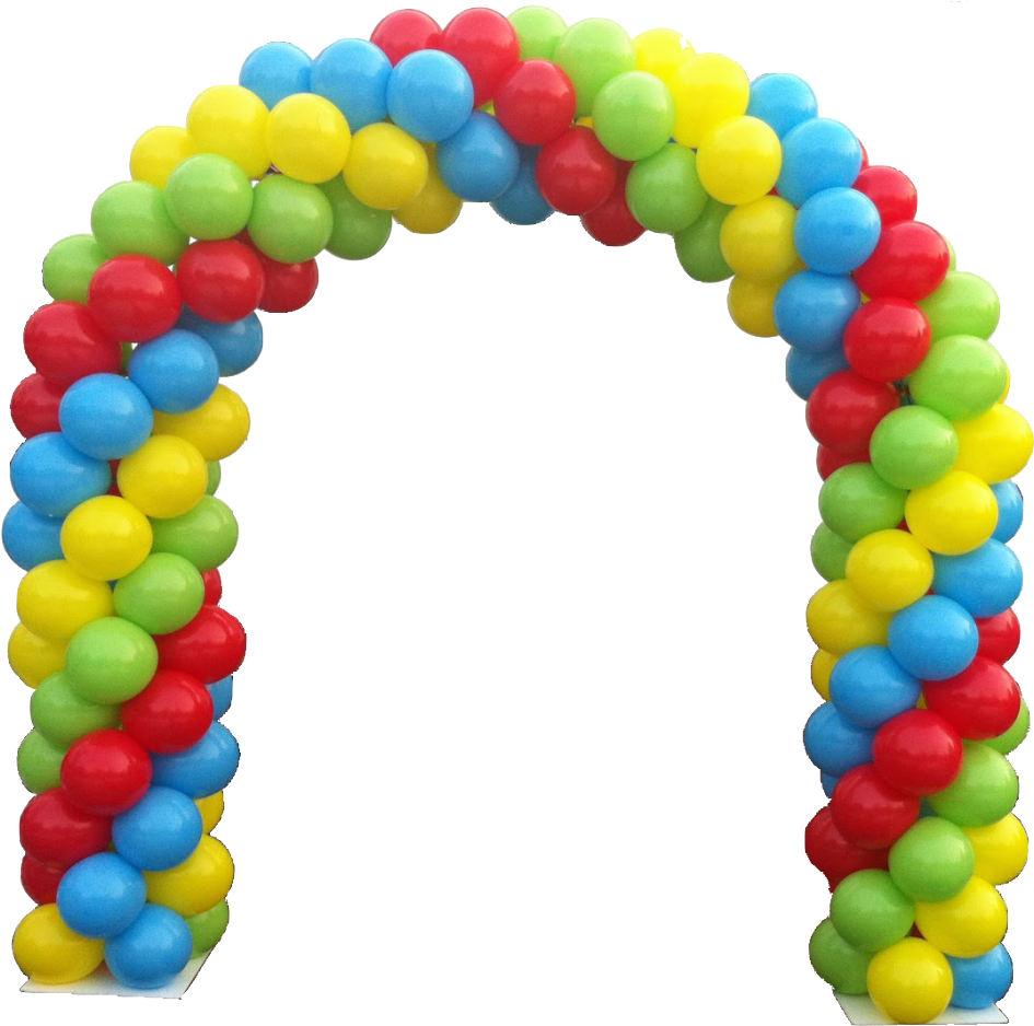 Balloon Transparent Arch - Balloon Arch (1024x950), Png Download