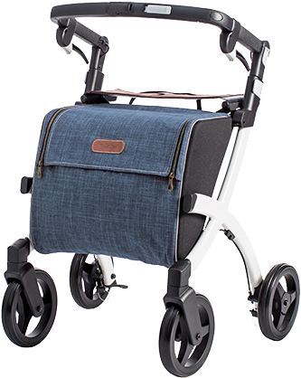 Rollz Flex Classic Brake Denim Grey Bag Left - Rollz Flex (500x600), Png Download
