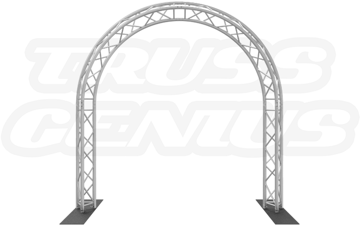 Circular Arch Truss System Made With F33 Triangular - Arch (800x600), Png Download