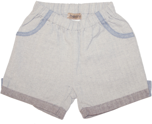 Love Henry Alfie Shorts Grey Herringbone - Infant (600x600), Png Download