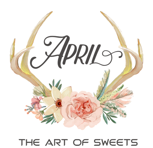 April Sweets Design - Antler Floral Background Iphone (500x500), Png Download