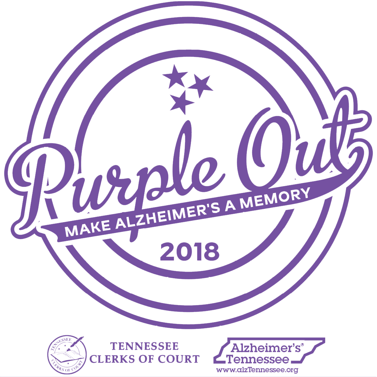 Alzheimer's Tennessee Purple Out Day - Alzheimer's Tennessee, Inc. (1200x1200), Png Download