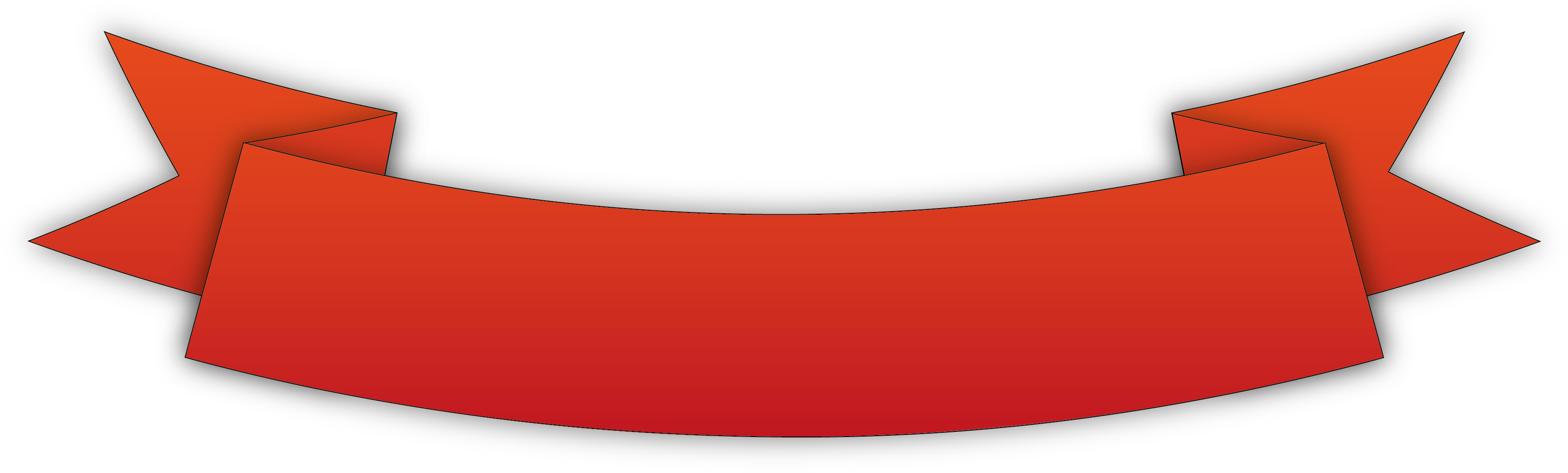 Sorting Algorithm Vanilla Air - Red Ribbon Banner Png (3675x1125), Png Download