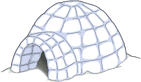 Igloo Transparent Png - Igloo House (500x375), Png Download