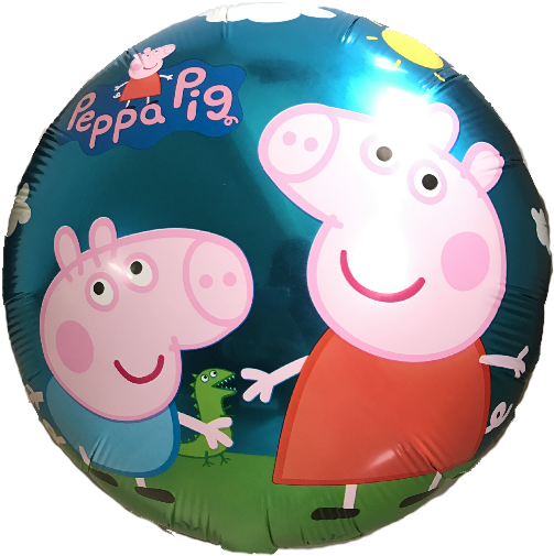 Foil 18 " Peppa Pig - Peppa Pig (555x535), Png Download