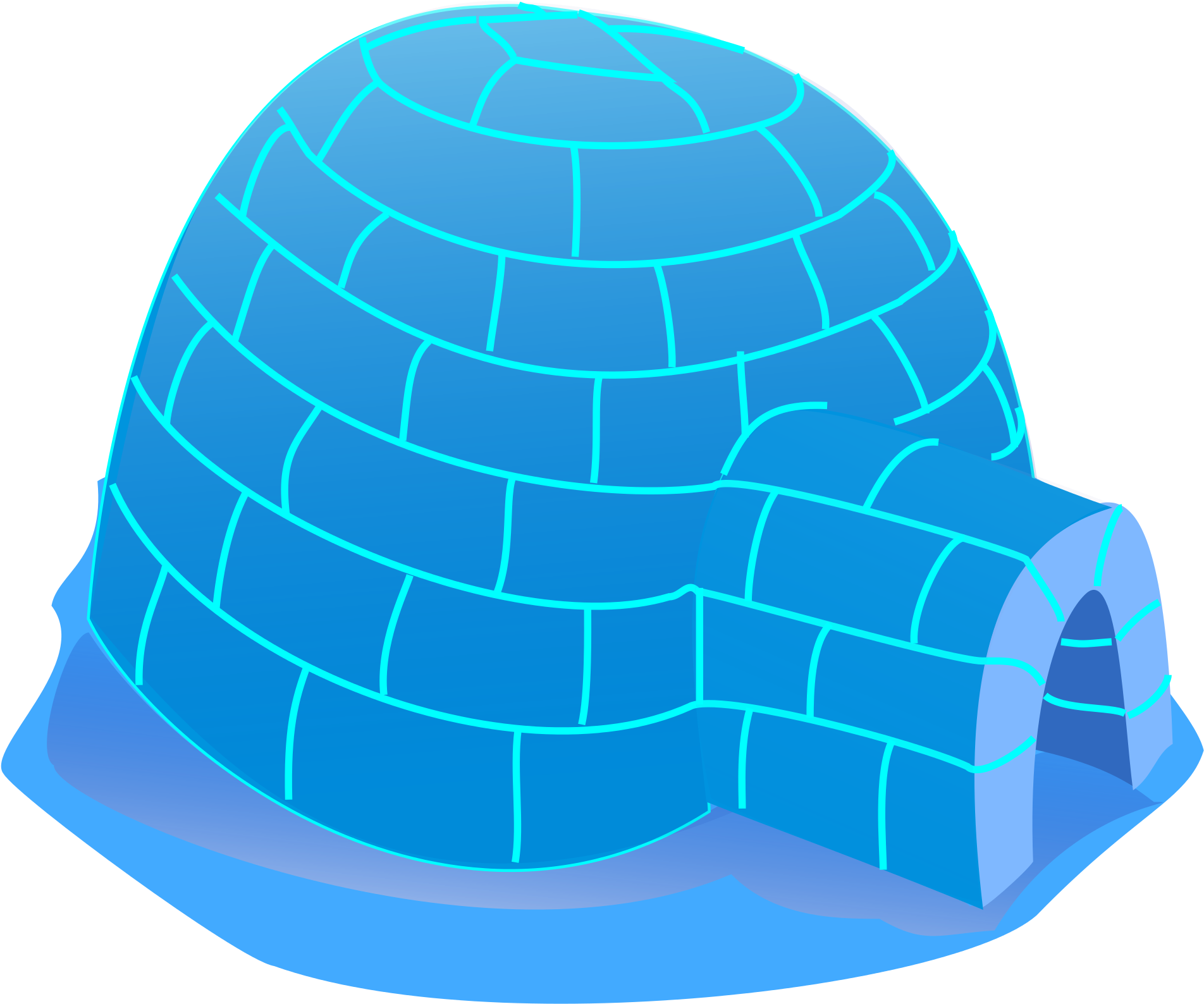 Tux Paint Igloo - Igloo Clipart (2000x2000), Png Download