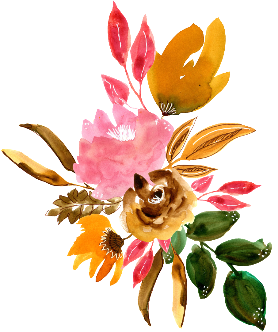 Hand Painted Beautiful Dried Flower Png Transparent - Png Flower Dried (1024x1244), Png Download