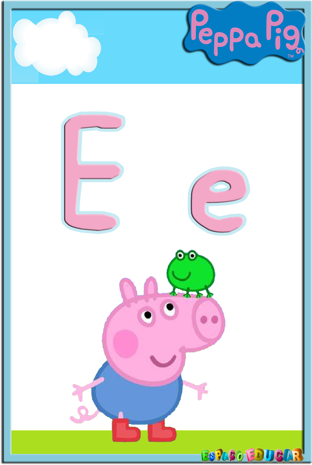 Alfabeto De Peppa Pig Y Su Familia - George Peppa Pig Png (1131x1600), Png Download