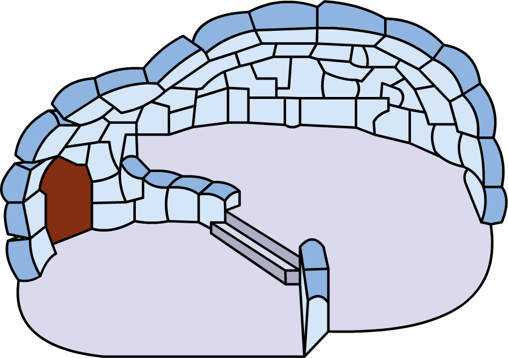 Split Level Igloo - Club Penguin Double Igloo (1021x720), Png Download