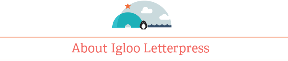 Aboutheader - Igloo Letterpress (1000x213), Png Download