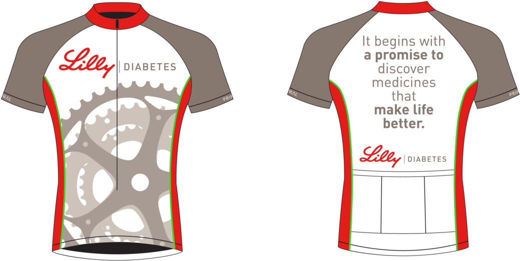 Lilly Diabetes Tour De Cure Jersey - Eli Lilly (1059x547), Png Download