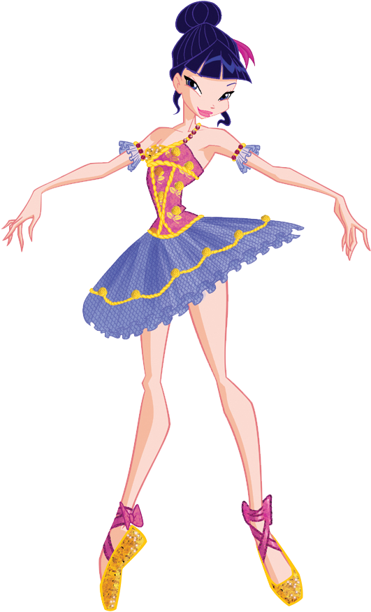 Musa Ballerina 2 - Winx Club Musa Ballet (549x893), Png Download