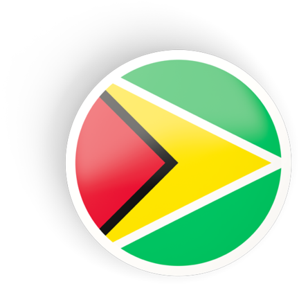 Illustration Of Flag Of Guyana - Circle (640x480), Png Download
