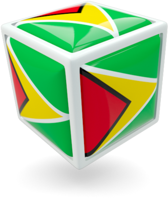 Illustration Of Flag Of Guyana - Happy Independence Guyana Gif (640x480), Png Download