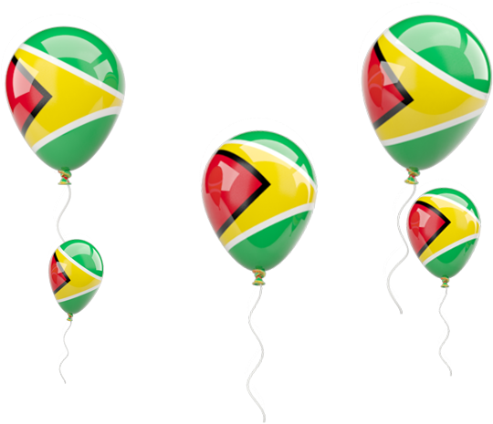 Guyana Flag Balloon (640x480), Png Download
