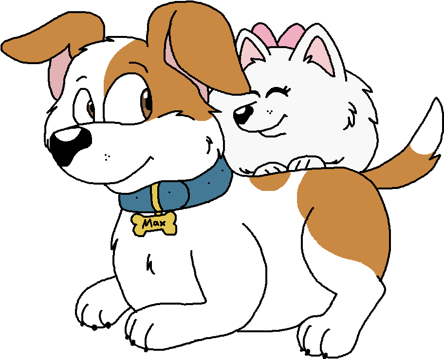 Max And Gidget By Critterz - Gidget And Max Love (989x808), Png Download