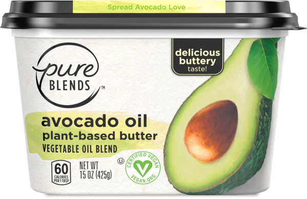 Pure Blends Avocado Oil Spread (599x388), Png Download
