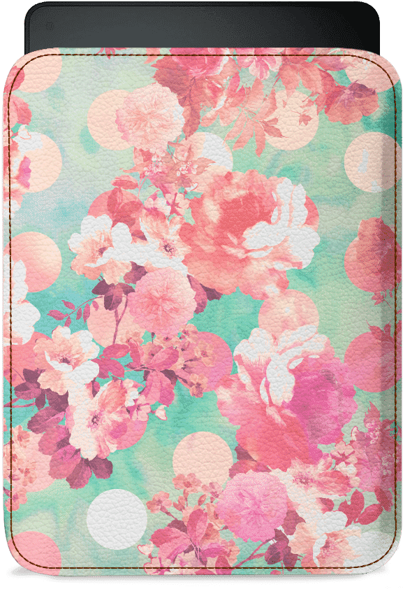 Dailyobjects Romantic Pink Retro Floral Pattern Teal - Pink Floral Pattern (900x900), Png Download