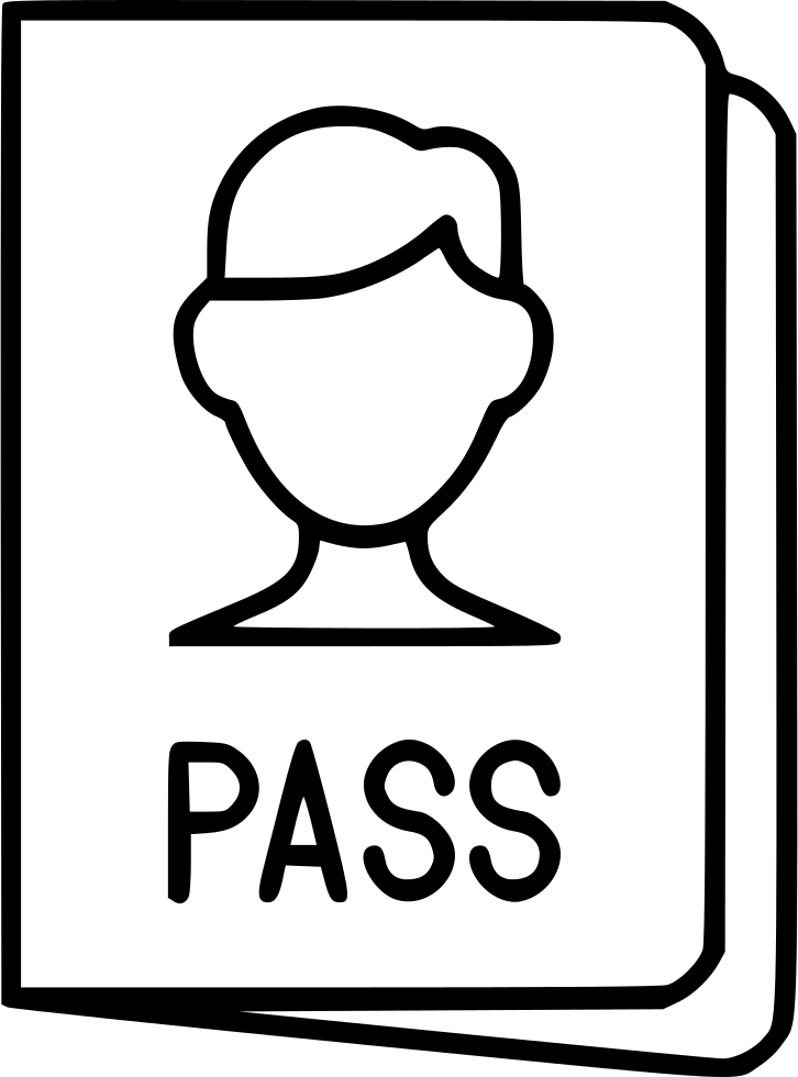 Passport Comments - Png Drawing Of A Passport (726x980), Png Download