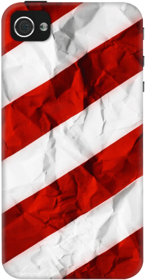 Crumbled Red Stripes Case For Iphone 4/4s - Crumbled Red Stripes Iphone 6 Slim Case (300x400), Png Download