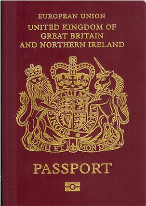 Second British Passport Renewal - Passport With Integrated Chip (424x424), Png Download