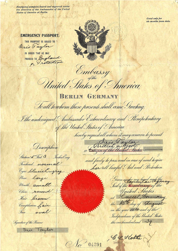 Indian Passport Png Download - 1914 Passport (1517x1060), Png Download