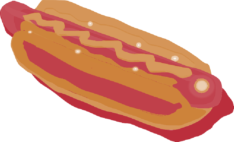 Mb Image/png - Hot Dog Clip Art (800x485), Png Download